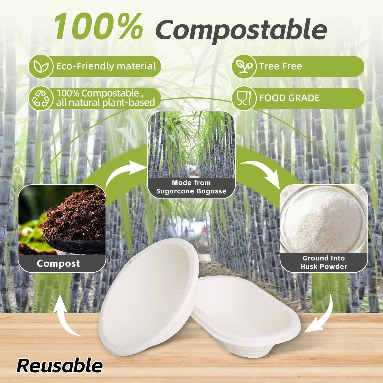 Bread Proofing Basket 11-inch Oval Sourdough Banneton Brotform Baking Supplies