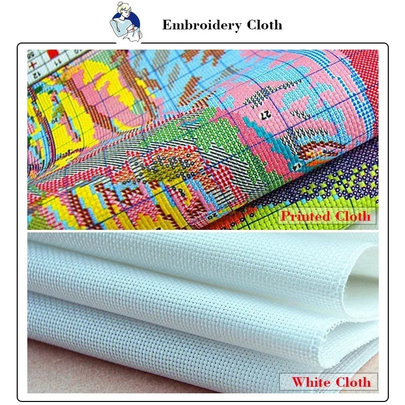 Joy Sunday Christmas Eve 3 Pattern Printed Cross Stitch Kits