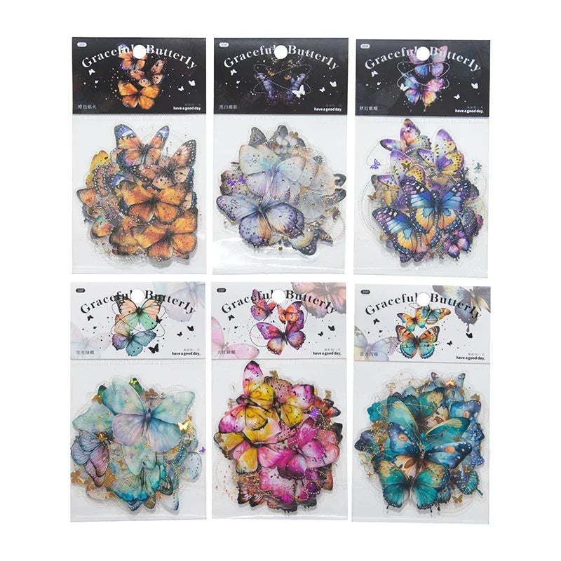 20Pcs Decorative Butterflies Scrapbook Paper