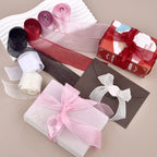 Diamond Pleated Mesh Organza Ribbon