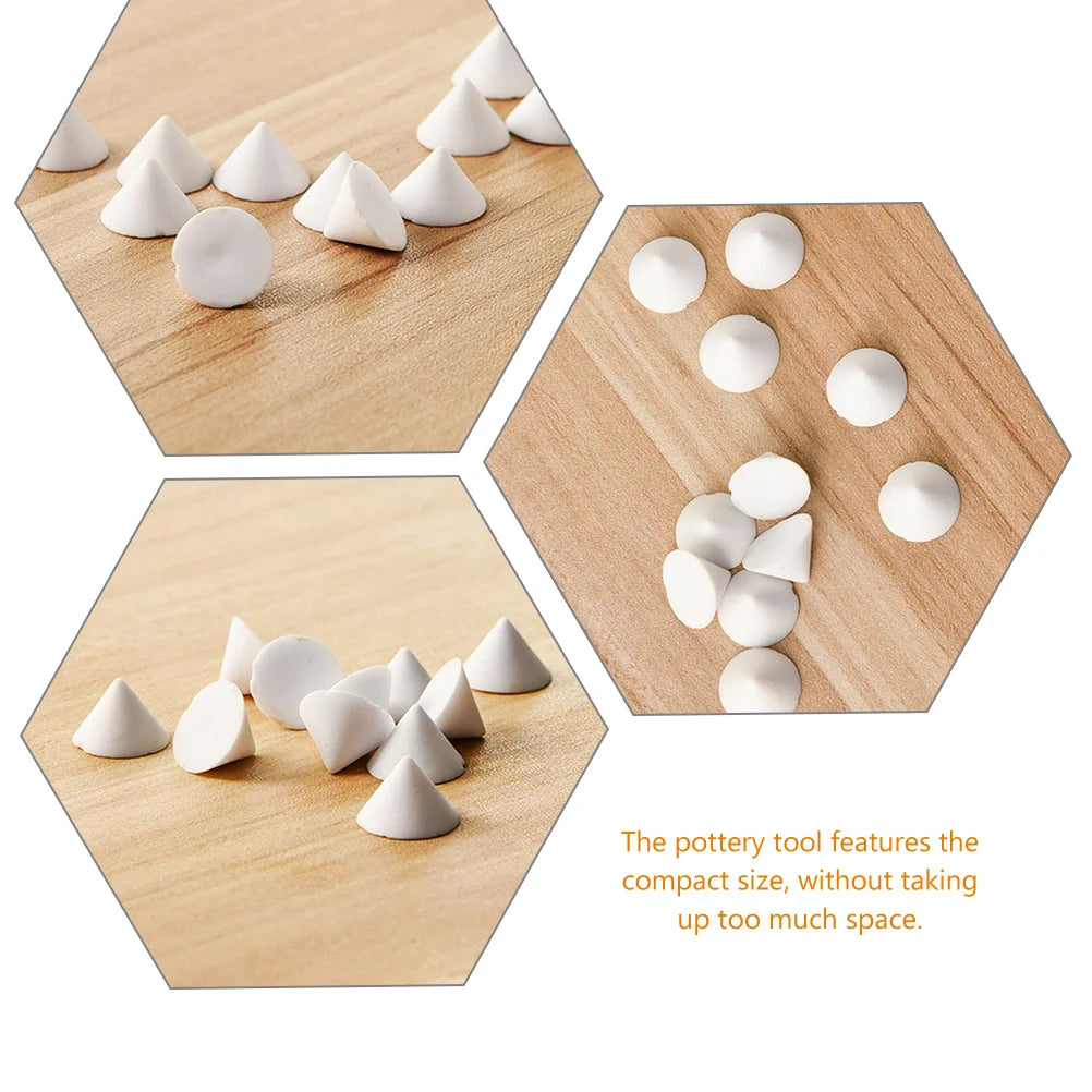 30 Pcs Kiln Firing Tools Pottery Nails Aluminum Oxide Cones