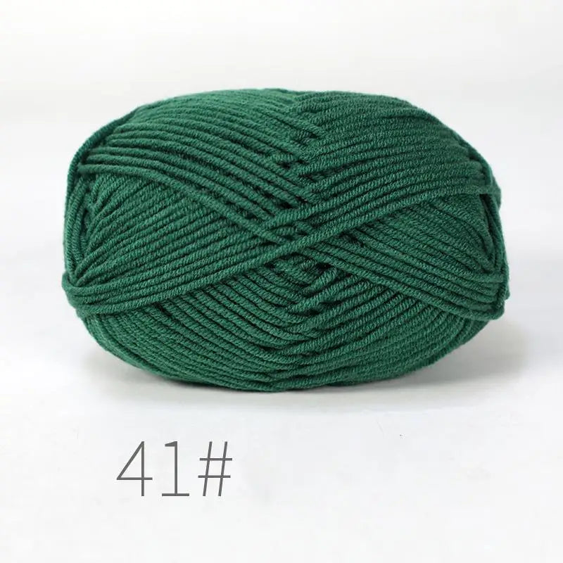 50g Milk Cotton Crochet Yarn 4ply