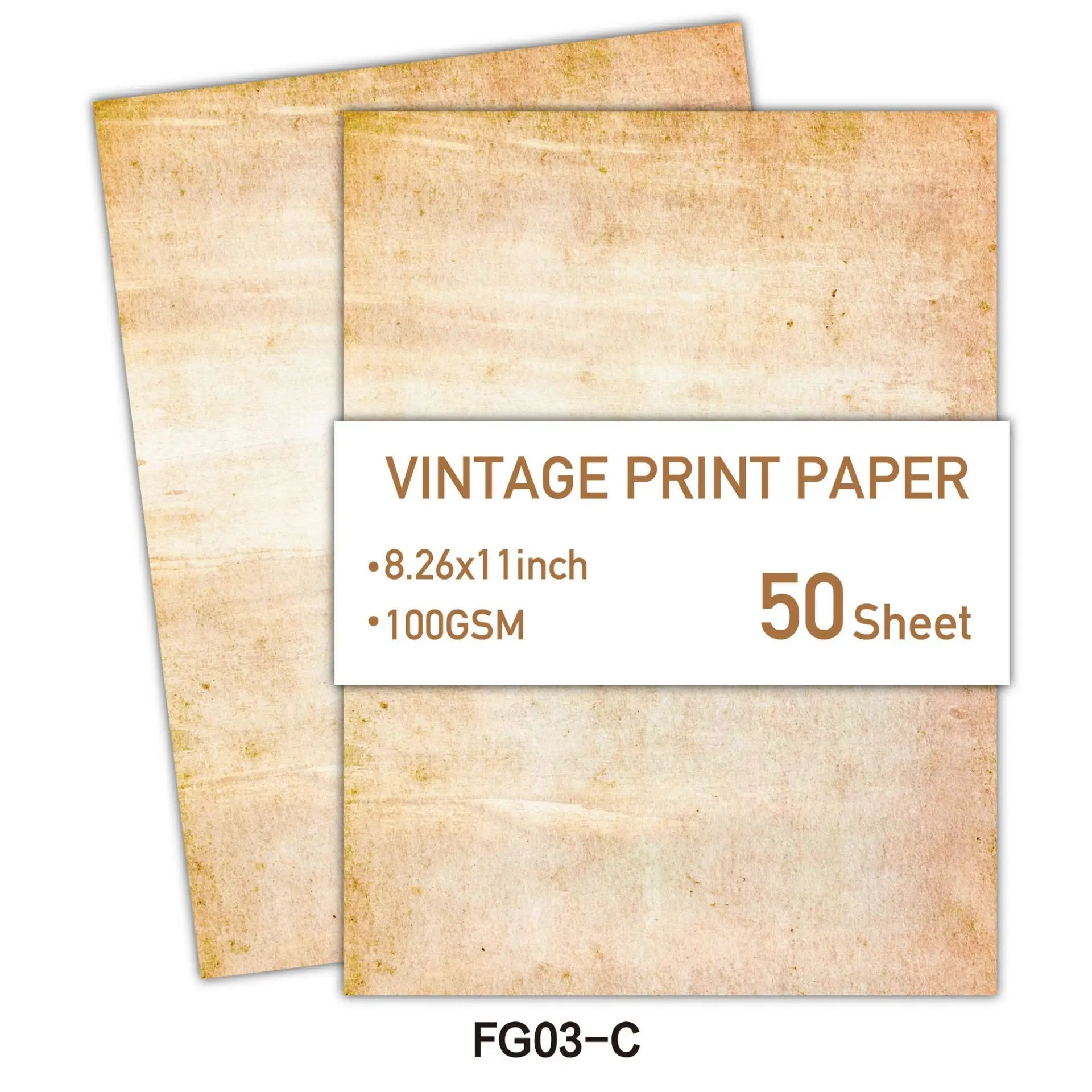Scrapbook Craft Paper Vintage A4 Double-sided Writing Printing Paper