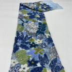 1 Yards 3D Embroidery Mesh Flower Sequin Fabric