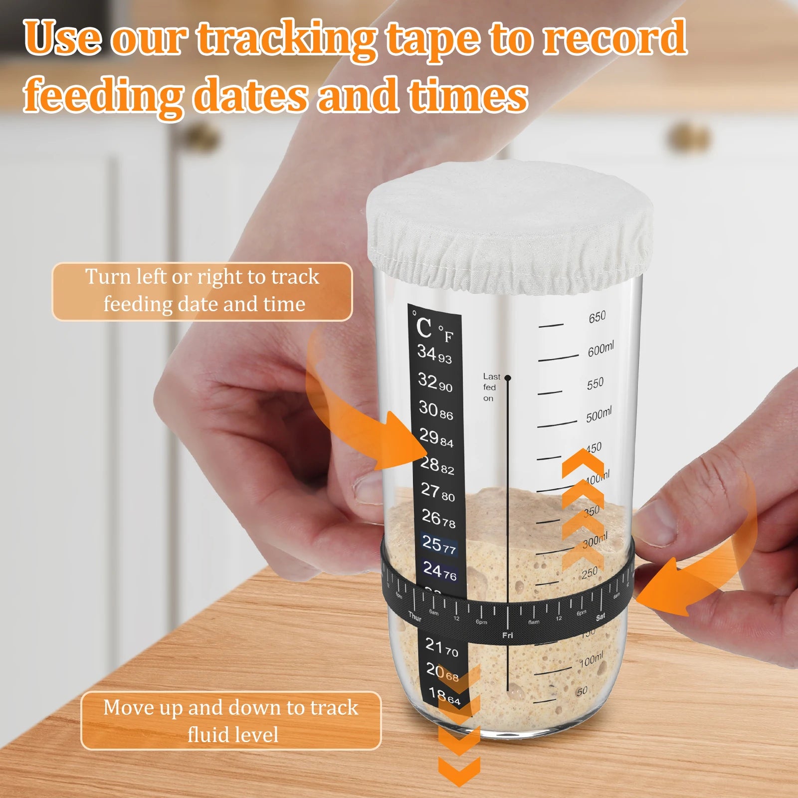 7 Pcs Sourdough Starter Kit