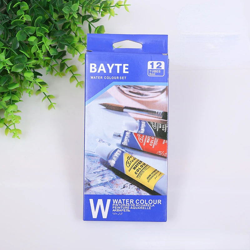 12 Colors/set of Art Painting Professional Acrylic Paint Watercolor Set