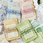 30Sheets/Bag Mixed Material Paper Scrapbook Embossed Paper