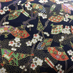 Japanese Style Kimono Bronzed Cotton Fabric