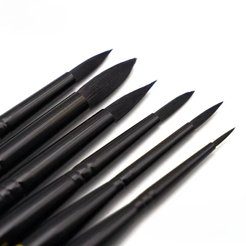 Round tip detachable Travel Paintbrush