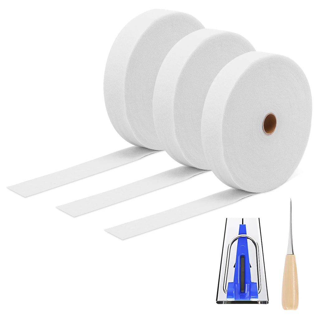 3 Rolls Jelly Roll Batting Strips Polyester