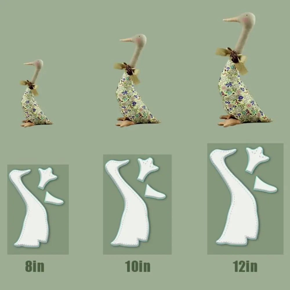 Transparent Doll Ducks Decor Template Set