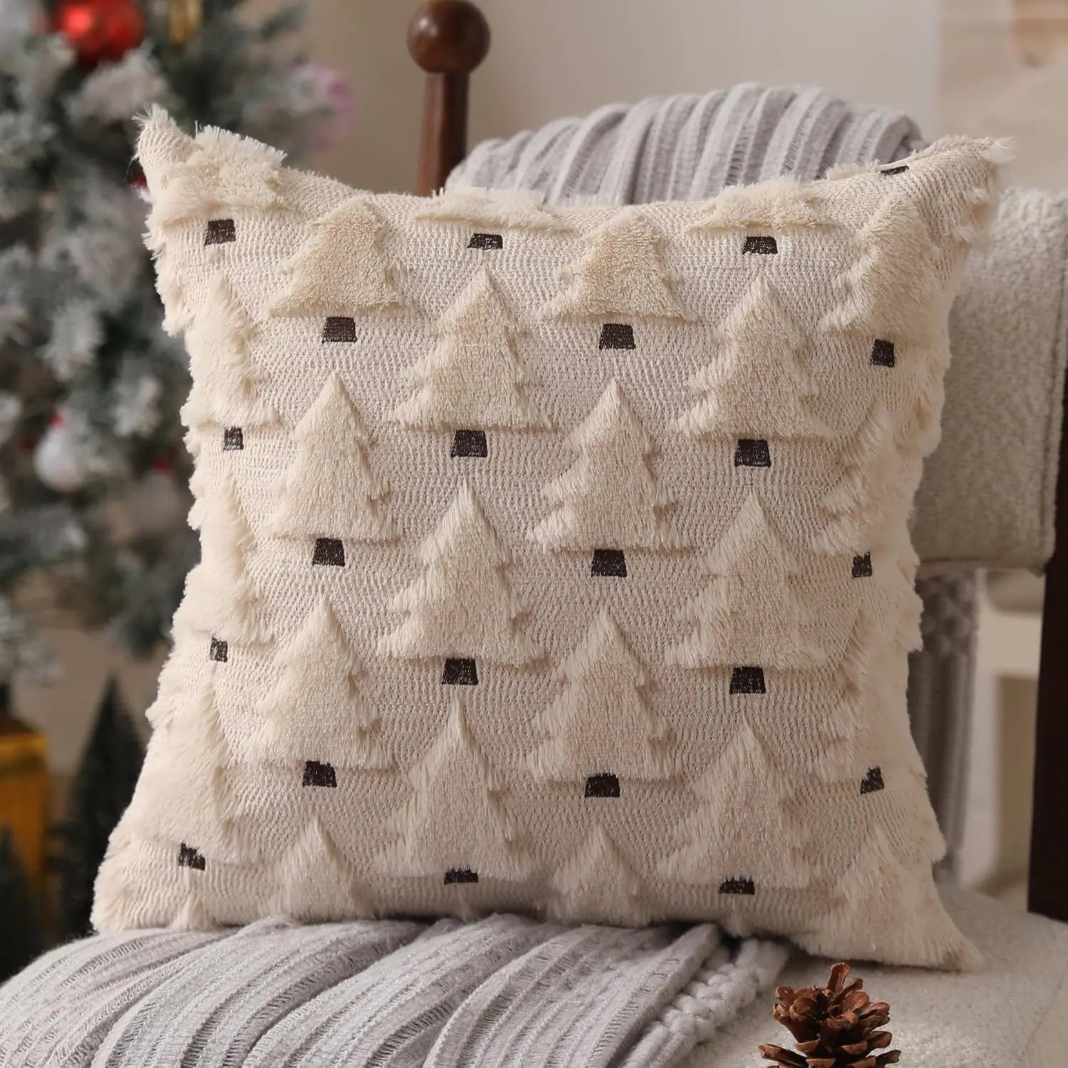 Pillow Cover Christmas Tree Cushion Cover