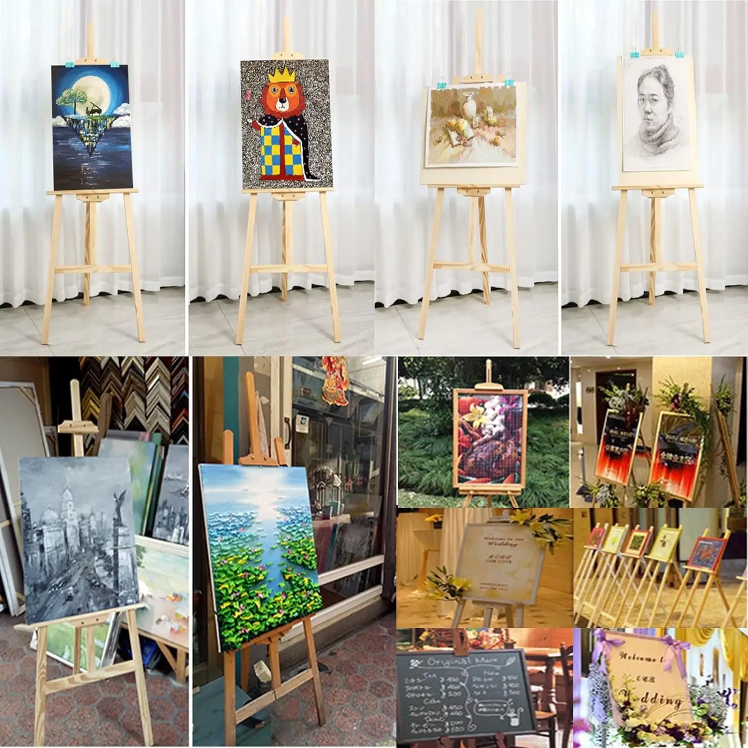 Studio Easel Adjustable Drawing Painting Holder