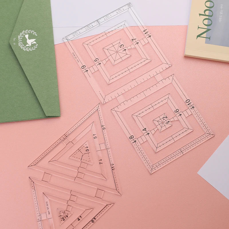 Acrylic Patchwork Ruler and Template Inches Quilting Tools