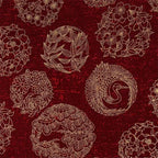 Japanese Style Kimono Bronzed Cotton Fabric