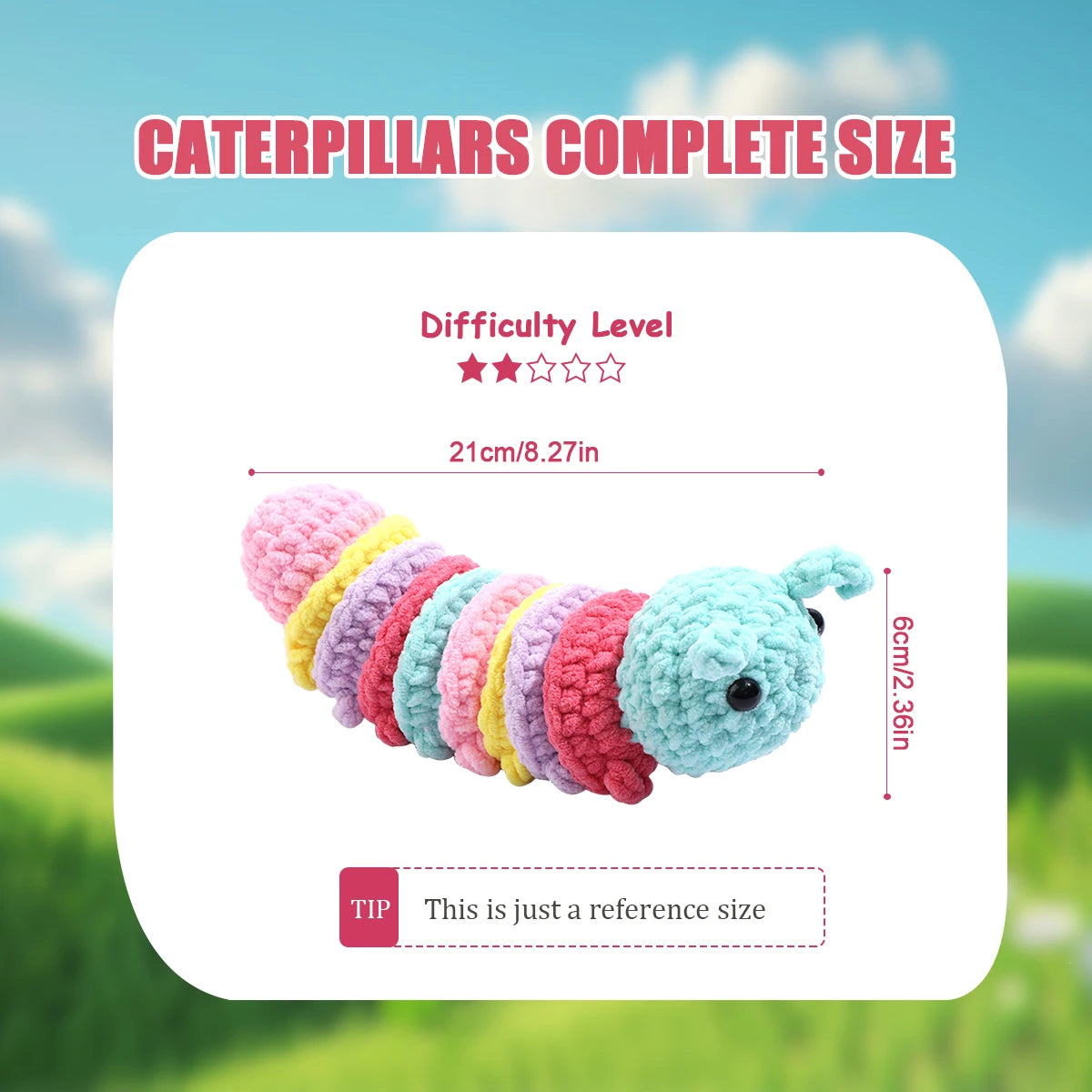 Crochet Animal Caterpillar Kit