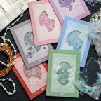 30pcs PET Transparent Stickers Plant Flowers Decorative Labels Scrapbooking