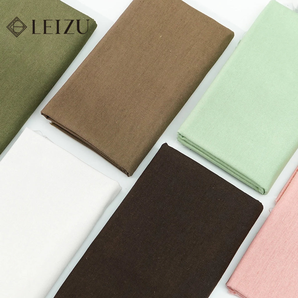 0.5m/1m/2m Faux Cotton Linen Fabric