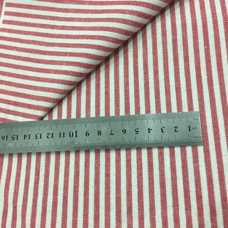 High Quality Yarn-dyed Fabric Striped Cotton Linen Fabric