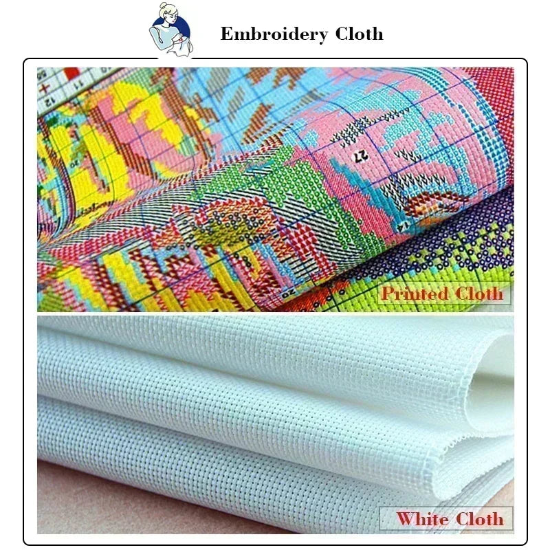 The Happy Crane Cross Stitch Kit