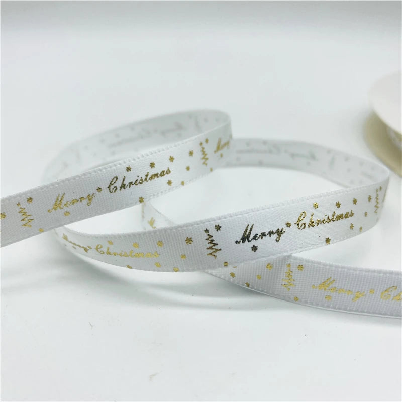 5yards/Lot 10mm Christmas Ribbon