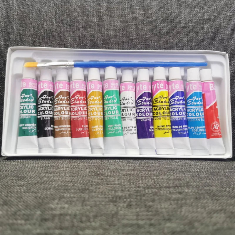 12 Colors/set of Art Painting Professional Acrylic Paint Watercolor Set