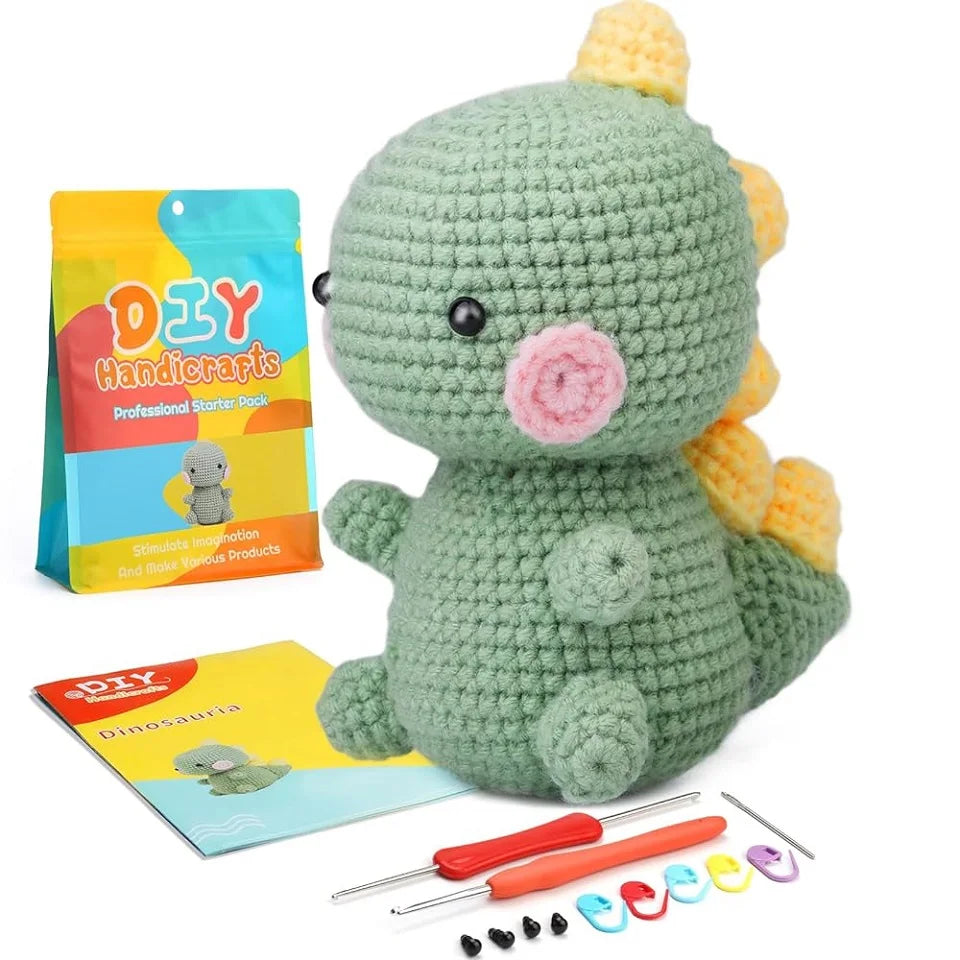 BUDDUR Dinosaur Crochet Knitting Kit