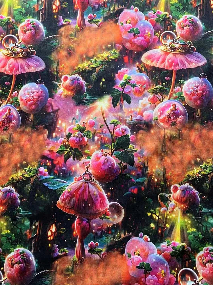 Cotton Fabric Digital Printing HD Fairy Tale 