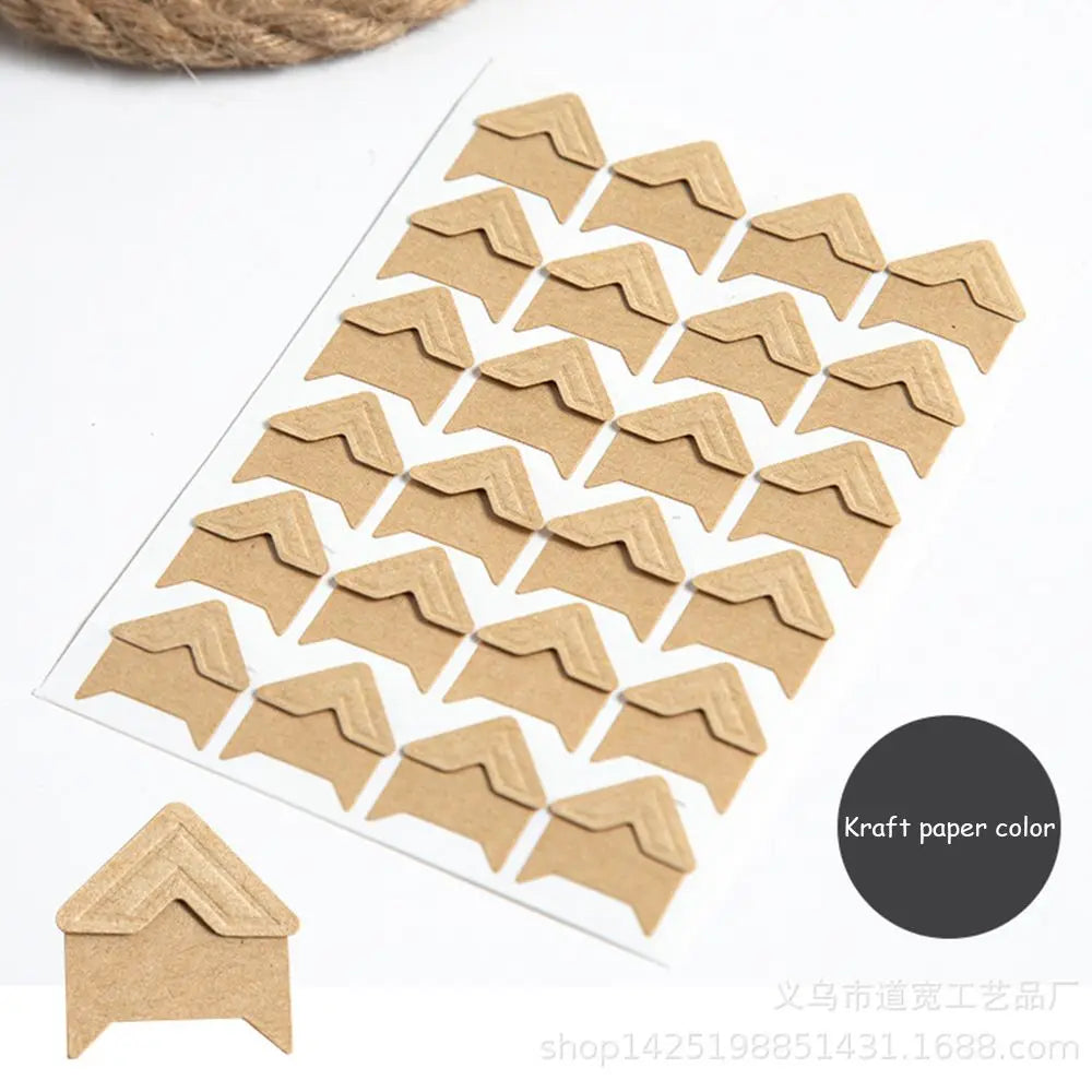 10sheets/24Pcs Colorful Photo Corner
