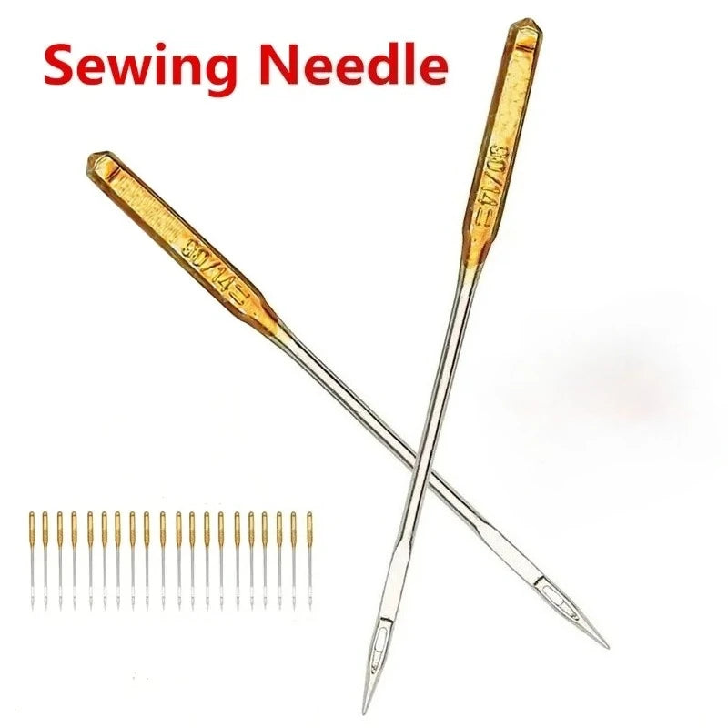 Professional 20pcs Stainless Steel Sewing Machine Needles Set Size 90/14 - Universal Fit for Brother, Singer, Janome, Juki