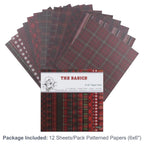 12 Sheets Vintage Background Printed Scrapbooking Paper Pads