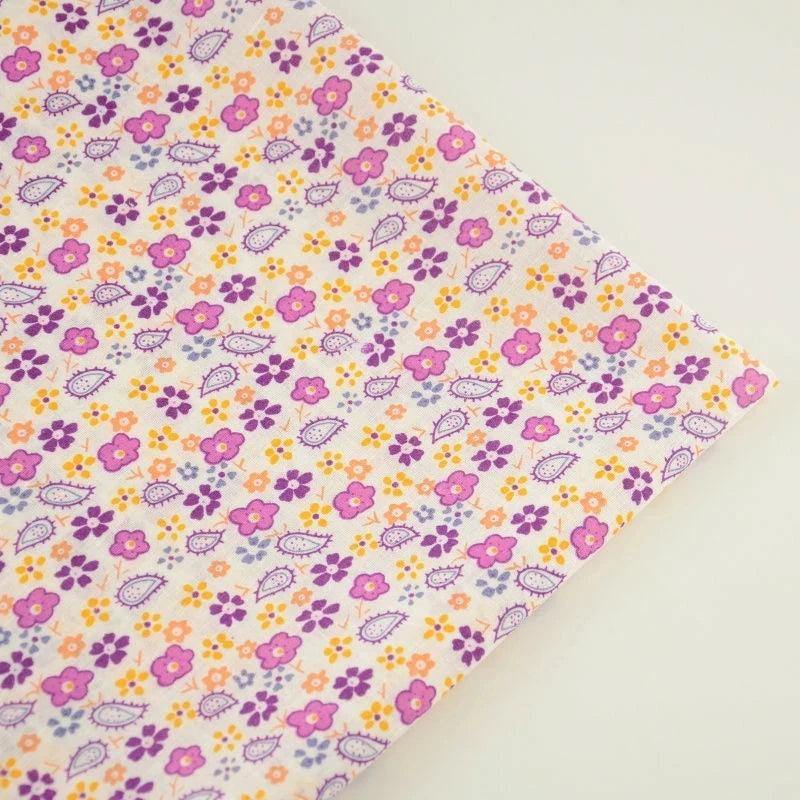 Thin Classical Flowers Design 100% Cotton Fabric