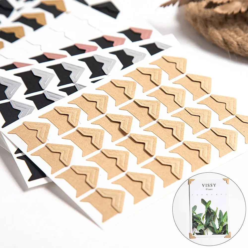 10sheets/24Pcs Colorful Photo Corner