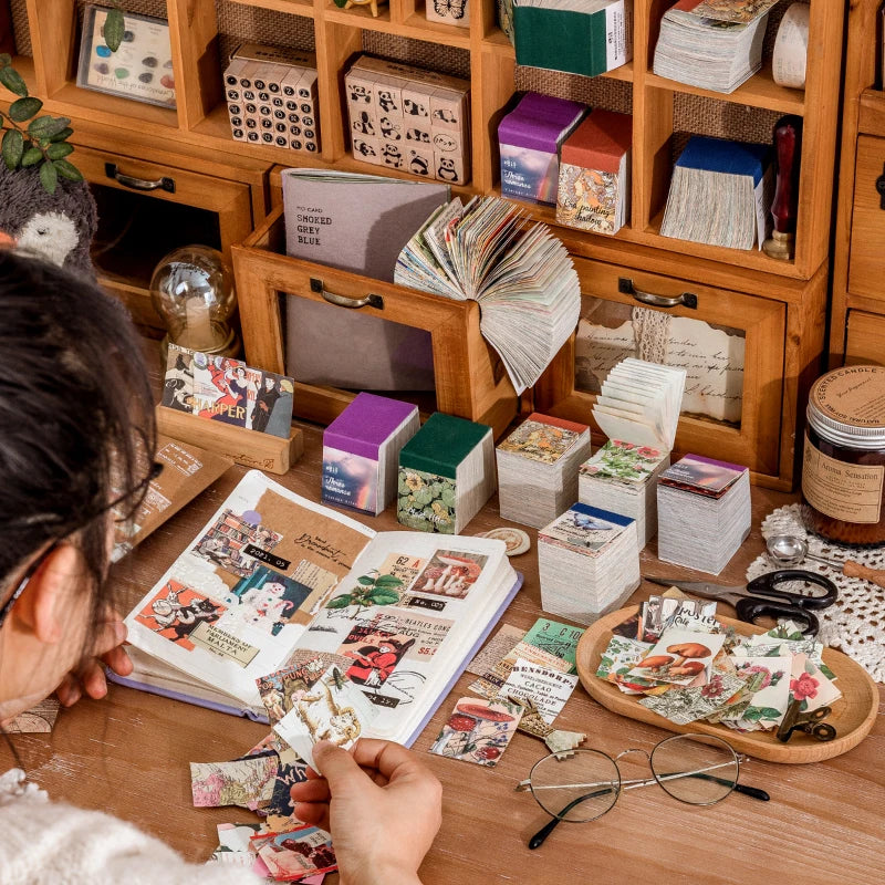 400 pcs Craft Vintage Scrapbooking Paper