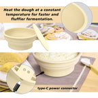 Round Foldable Electric Temperature-Control Bread Proofing Basket
