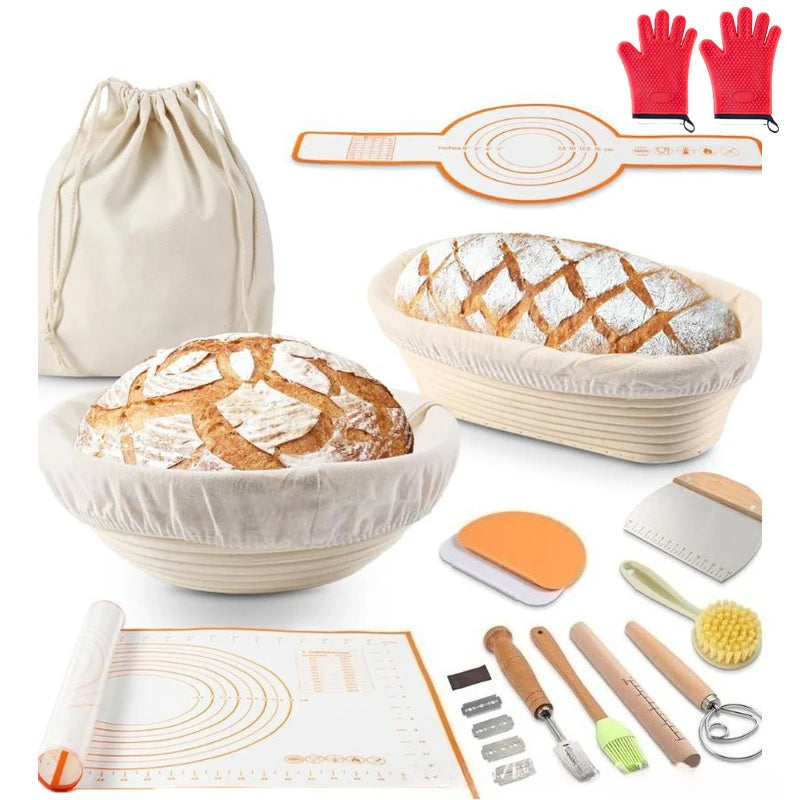 Sourdough Banneton Bread Baking Supplies Kit