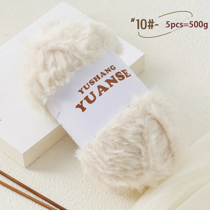 Faux Fur Yarn for Knitting