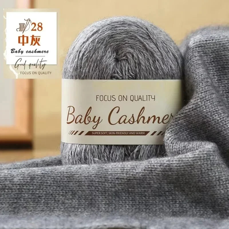 50g/roll Soft Wool Knitting Cashmere Long Thin Yarn