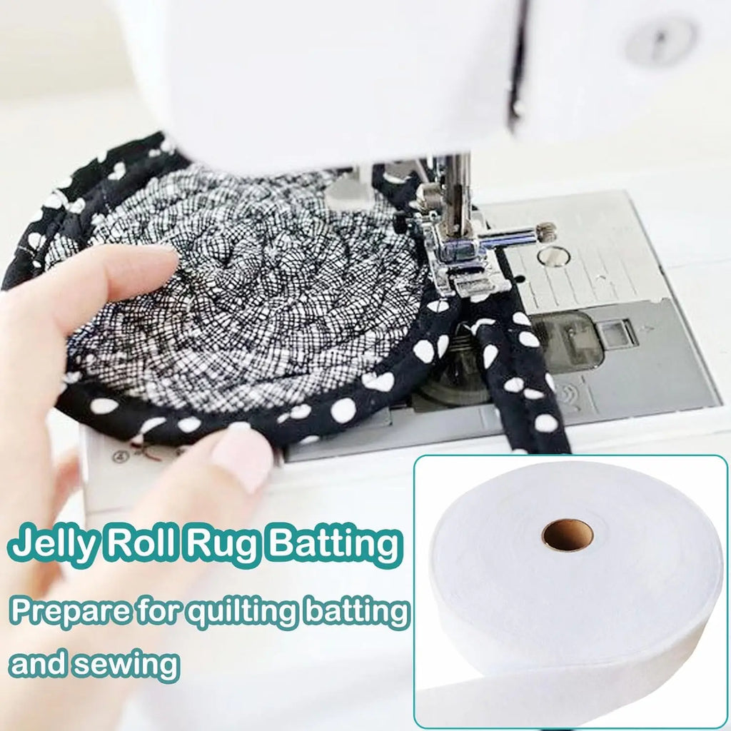 1 Roll Jelly Strip 2.25" Cotton Blend Fleece Batting 35 Yards