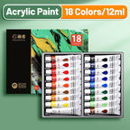 Vibrant Acrylic Paint Set 12/18/24/36 Colors