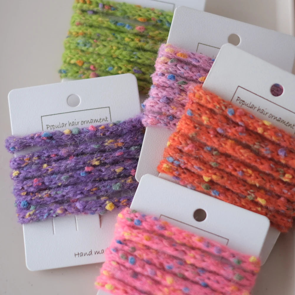 3 Yards Colorful Yarn Knitting Stripe