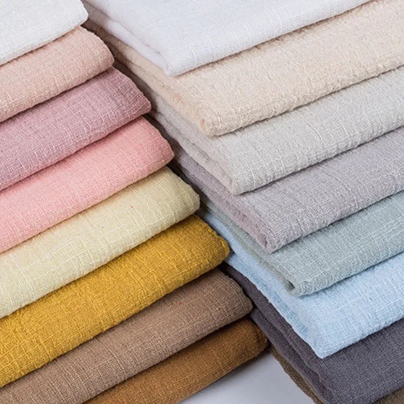 Plain Cotton Gauze Linen Fabric
