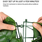 1M/3M Artificial Green Leaf Fence Panels Faux Privacy Fence Screen For Home Outdoor Garden Balcony Decoration