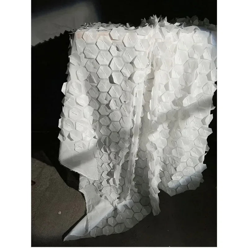 Standing weight texture geometric panel sheer