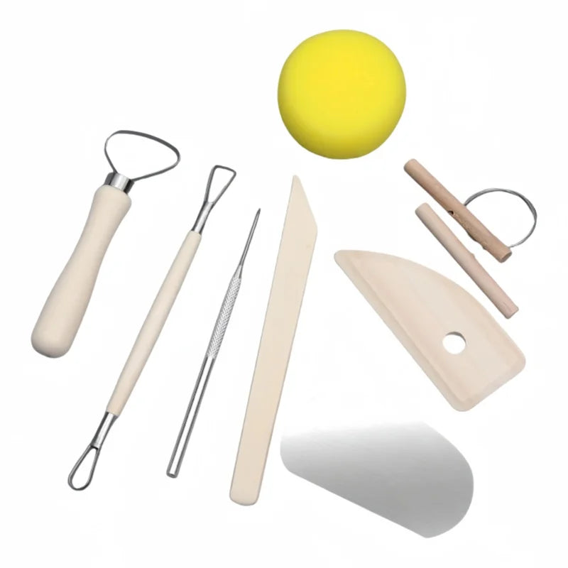 8-piece set of pottery tools