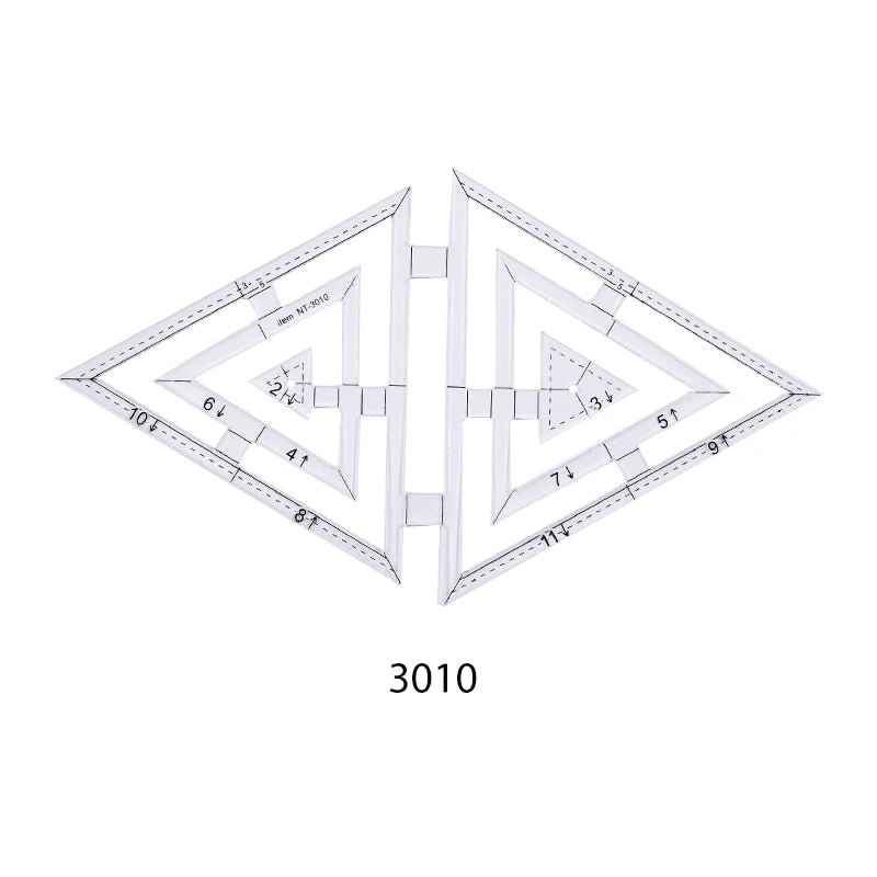 Acrylic Patchwork Ruler and Template Inches Quilting Tools