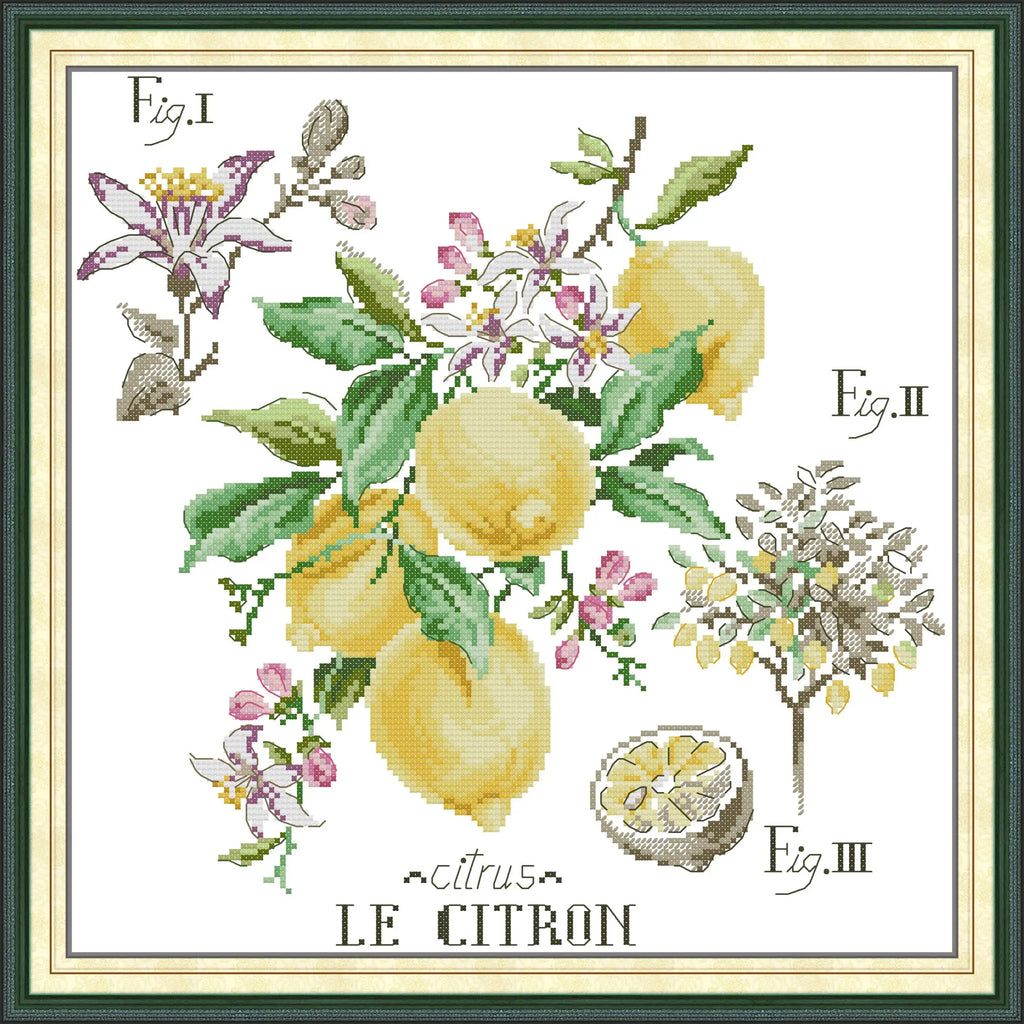 Joy Sunday Cross Stitch Legend - Lemon HD Pattern