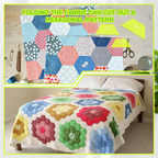 6Pcs Half Hexagon Quilting Template