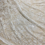145CM Wide Beaded Lace Fabric