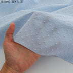 100% Cotton Jacquard Dot Swiss Woven Fabric